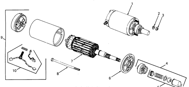 Part Location Diagram of KH-82-755-28 MTD Kit, Brush & Spring